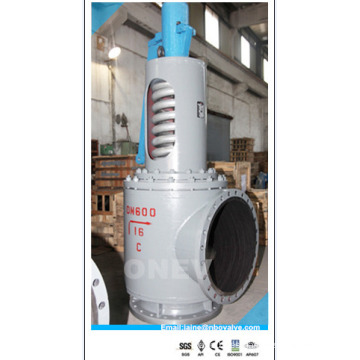 Válvula de seguridad de resorte de gran tamaño DN600 para vapor (PN16)